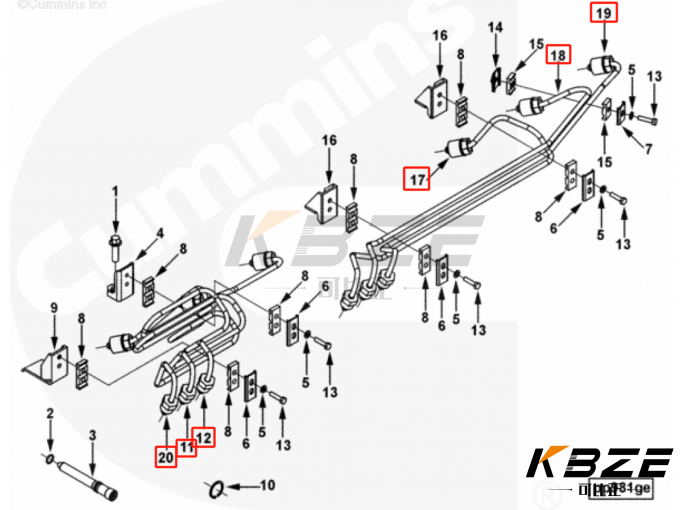 HIGH QUALITY CUMMINS 6CT 3976433 3976434 5295477 5295481 FUEL INJECTOR ...