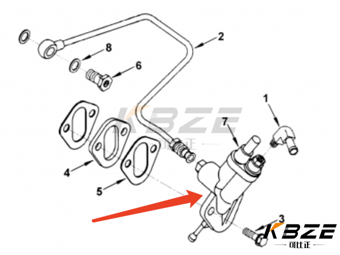 5334912 4937767 CUMMINS DIESEL ENGINE 4BT 6BT 5.9L FUEL TRANSFER PUMP ...