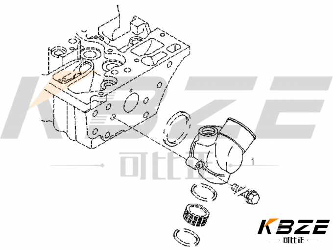 DEUTZ BF4M1013 THERMOSTAT 83°C 0419-8791 0419-8792 KBZE BRAND ENGINE PARTS