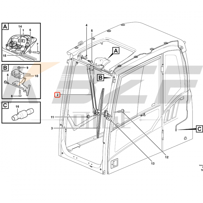 Hd605 Radiator KOMATSU 561-03-81550 5610381550 RADIATOR CUSHION FOR HD465-7 HD605-7 ...