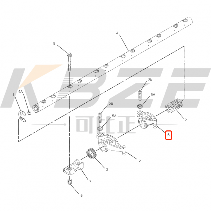 KBZE 320D 323D EXCAVATOR 278-5112 2785112 ROCKER ARM FOR CATERPILLAR C4 ...