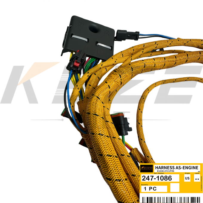 KBZE 2471086 247-1086 CAT C7 WIRING HARNESS ASSEMBLY-ENGINE 950H 962H ...