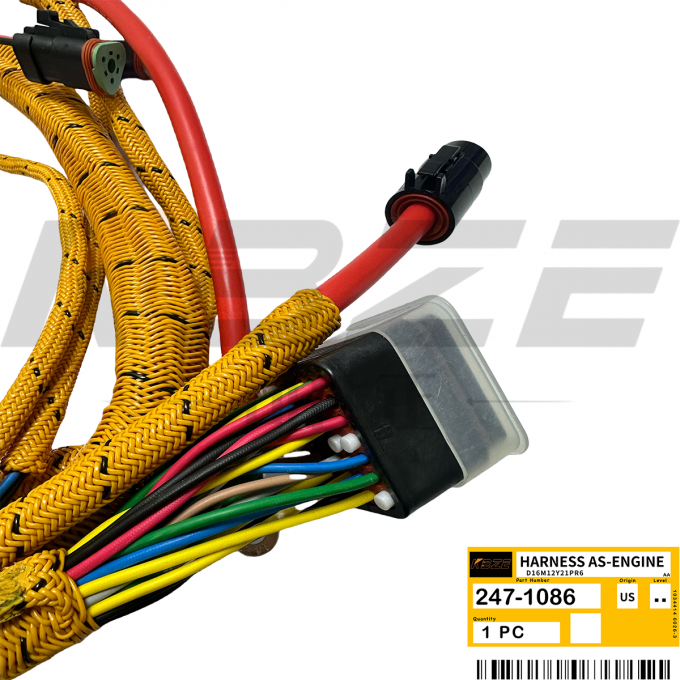 KBZE 2471086 247-1086 CAT C7 WIRING HARNESS ASSEMBLY-ENGINE 950H 962H ...