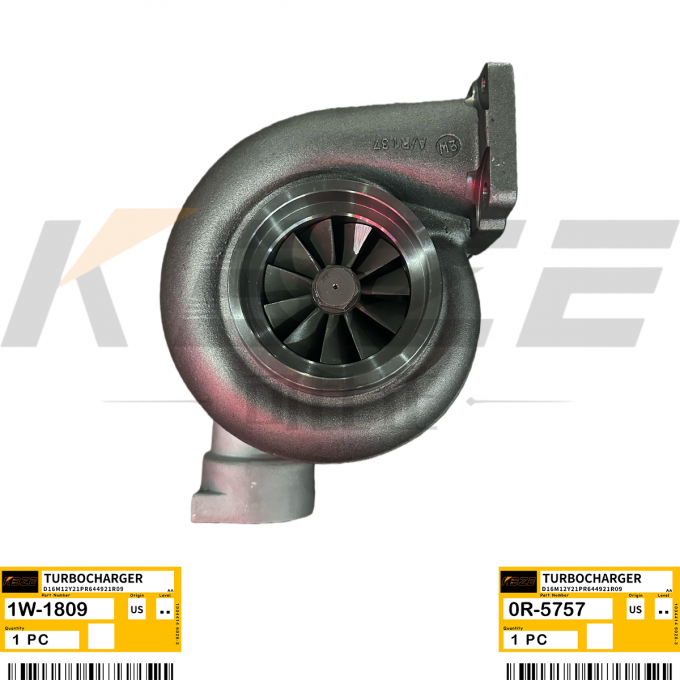 KBZE 1W-1809 0R-5757 CATERPILLAR 3408 ENGINE TURBOCHARGER ASSY FOR 988B