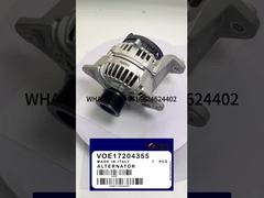 KBZE 17204355 11170321 VOLVO EXCAVATOR ALTERNATOR 24V 80A FOR EC140B  EC210B EC290B EC360B EC460B EC