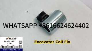 KBZE 860513461 SOLENOID COIL DC 24V REPLACE FOR XCMG XE200 XE210 XE215 EXCAVATOR VALVE GROUP USE