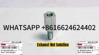 HITACHI ZX330 ZX350 ZX500 8-94394991-1 8-98205394-0 ISUZU 6HK1 EXHAUST MANIFOLD NUT 0-911 Spare Part