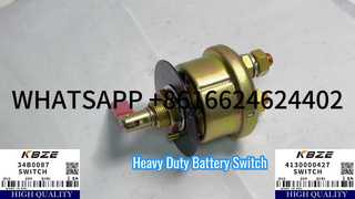 KBZE BATTERY MAIN SWITCH LIUGONG 34B0087 SDLG 4130000427 XCMG 803694579 FOR CLG922 XE215 EXCAVATOR