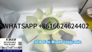 JCB 30/925695 FAN BLADE 8H 9B FOR JS215 JS220 INDIA EXCAVATOR FITS CUMMIN S 6BT5.9 ENGINE