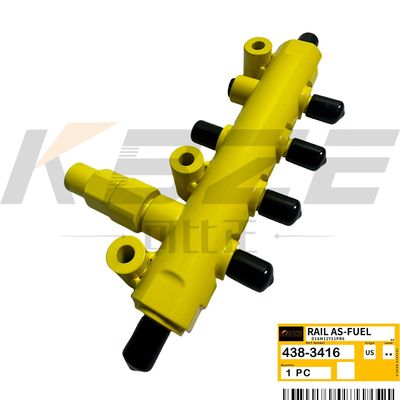  320D 323D EXCAVATOR 438-3416 RAIL AS-FUEL 320D 323D FITS C6.4 C6.6 ENGINE