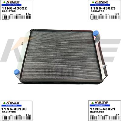 11N6-40190 11N6-43021 KBZE BRAND 11N6-43022 11N6-43023 RADIATOR ASSY FOR HYUNDAI R210-7 R220-7 R225-7 EXCAVATOR FITS CUMMINS 6BT ENGINE