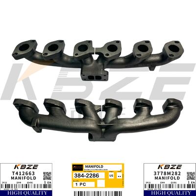 KBZE 384-2286 T412663 3778M282 EXHAUST MANIFOLD FOR 320D2 323D2 924K 930K 535D 545D REPLACE  C6.6 C7.1 PERKINS 1106D ENGINE