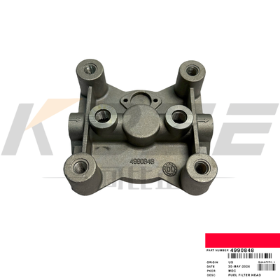 SANY SY215 HYUNDAI R215 4990848 EXCAVATOR FUEL FILTER BASE FOR CUMMIN S 6BT ENGINE