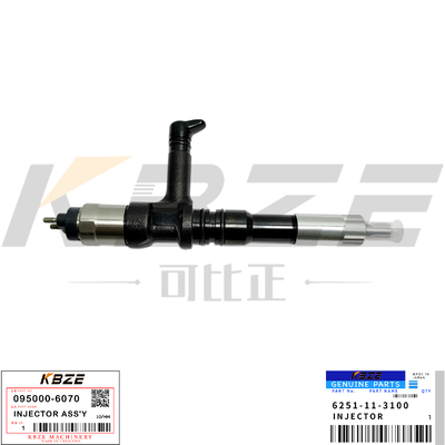KBZE 6251-11-3100 KOMATSU SAA6D125E-5 ENGINE 095000-6070 INJECTOR ASS'Y FOR PC400-8 PC450-8 EXCAVATOR