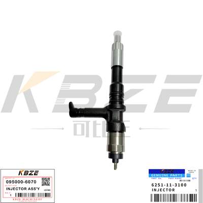 KBZE 6251-11-3100 KOMATSU SAA6D125E-5 ENGINE 095000-6070 INJECTOR ASS'Y FOR PC400-8 PC450-8 EXCAVATOR