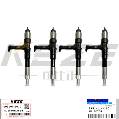 KBZE 6251-11-3100 KOMATSU SAA6D125E-5 ENGINE 095000-6070 INJECTOR ASS'Y FOR PC400-8 PC450-8 EXCAVATOR