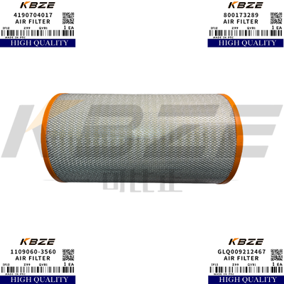 KBZE 160602020020A 1109060-3560 SANY LGMG XCMG ZOOMLION AIR FILTER MINING TRUCK SKT90S SKT105S SKT115S CMT86 CMT96 CMT106 XG90G XG105G