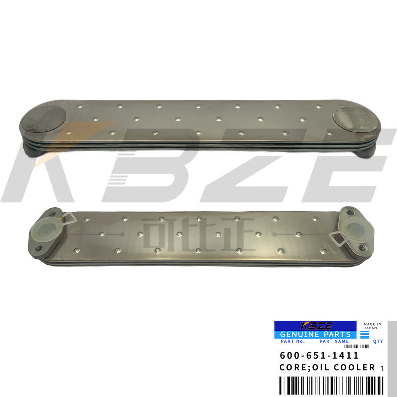 KOMATSU 6D105 600-651-1411 ENGINE OIL COOLER CORE 3P FITS E200B PC200-2 PC200-3