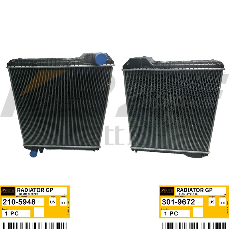 KBZE BRANDS 301-9672 210-5948  C4.4 RADIATOR FITS FOR 416E 420E 432E 444E BACKHOE LOADER