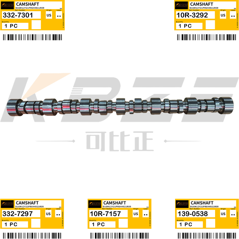 KBZE 332-7297 139-0538  3406E C15 C18 ENGINE 10R-7157 332-7301 10R3292 CAMSHAFT FOR 651B 657E 772