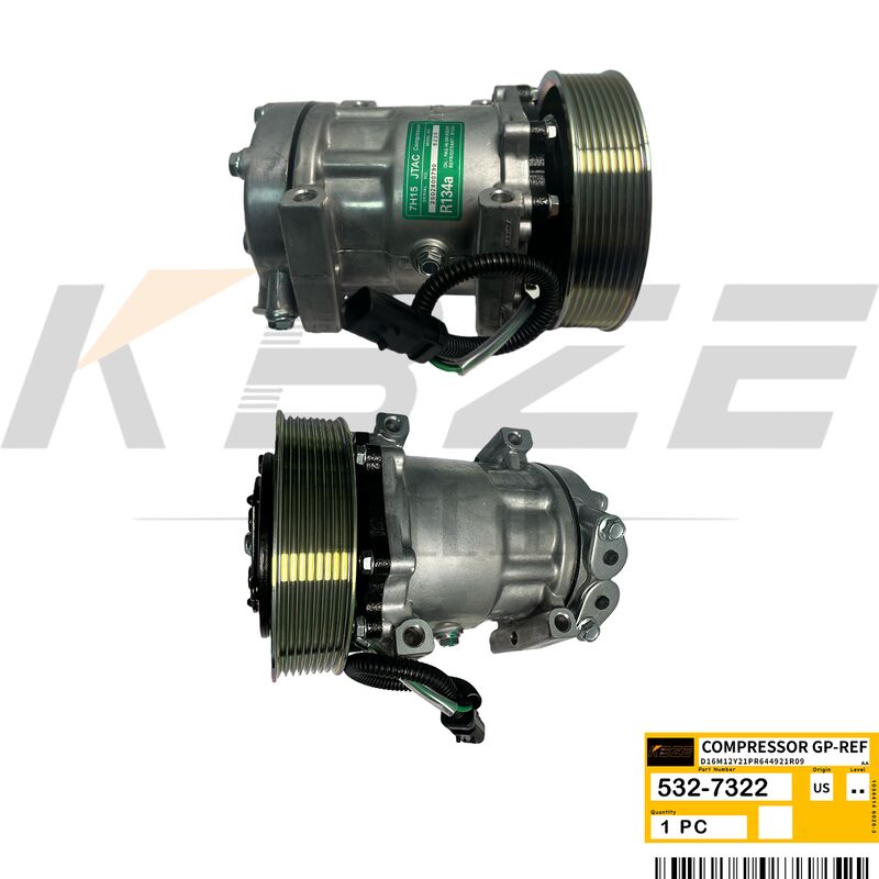 KBZE 532-7322 5327322 AC COMPRESSOR FITS  E336E E340 E349E E374F E390 EXCAVATOR