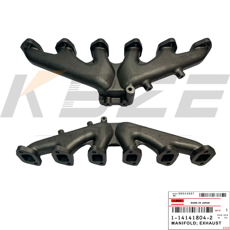ISUZU 6BD1 6BG1 ENGINE 1-14141804-2 MANIFOLD;EXHAUST FOR HITACHI EX200 EX225 ZX200