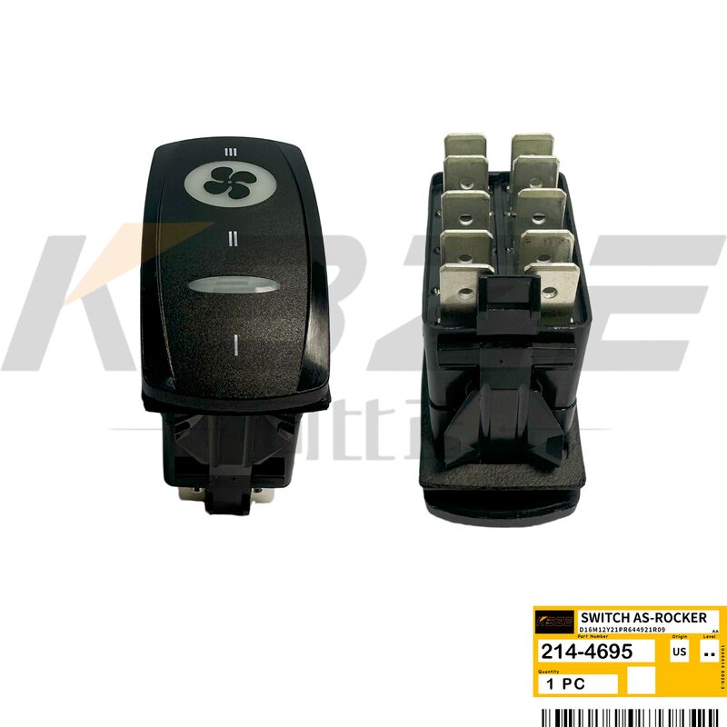 KBZE 214-4695 2144695 ROCKER SWITCH FITS  414E 416E 420E 422E 428E 430E 432E 434E 442E  BACKHOE LOADER
