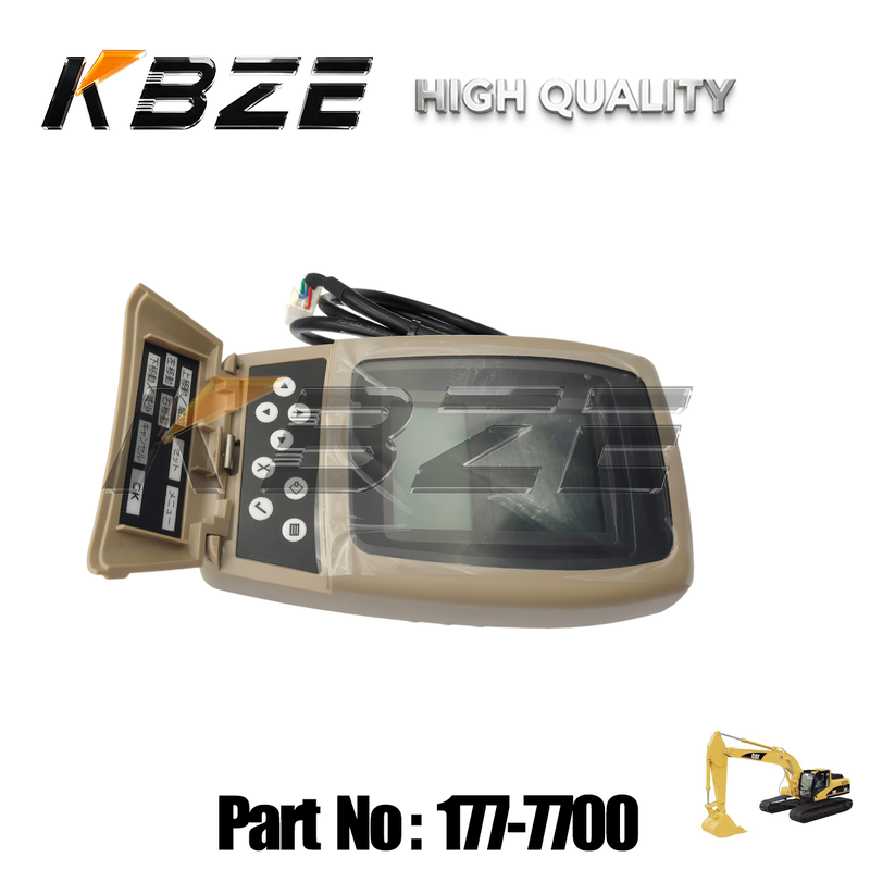 KBZE Monitor 177‑7700 For CAT312C 312CL 315C 318C 319C 320C 322C 325C 330C M313C M315C M316C Instrument Gauge Panel