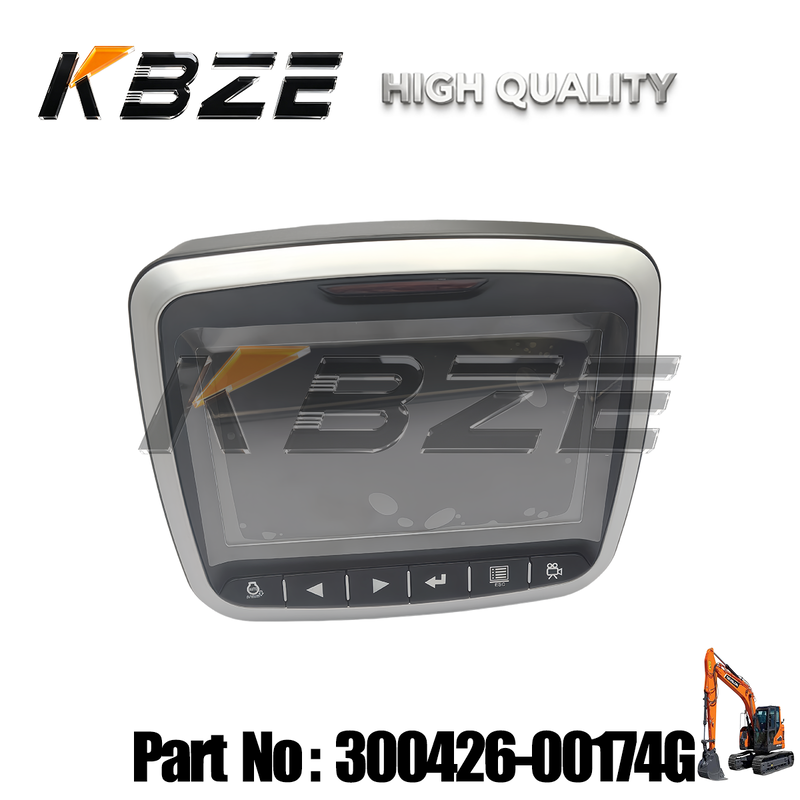 DOOSAN 300426-00175 KBZE EXCAVATOR MONITOR GAUGE PANEL REPLACEMENT FOR DX140-9 DX225-9 DX300-9 DX340-9 DX480-9 DX500-9