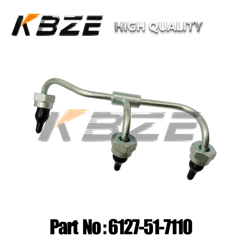 KOMATSU D155A SAA6D155E-4 FUEL PIPE 6127-51-7110 HEAVY EQUIPMENT ENGINE PARTS KBZE OEM QUALITY
