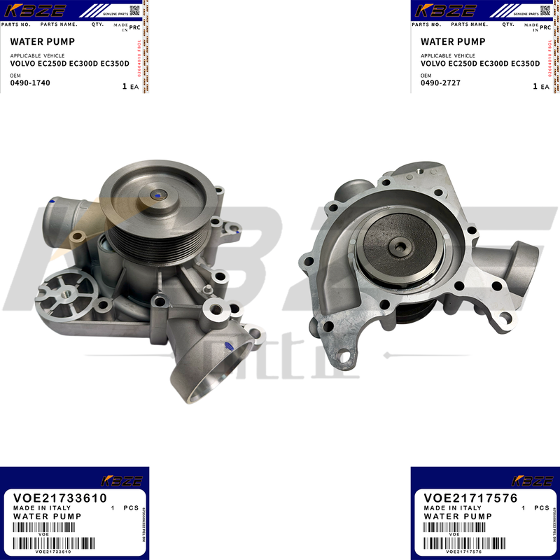 KBZE 21733610 VOL-VO D8K ENGINE DEUTZ TCD2013 WATER PUMP FOR EC250D EC300D EC350D G900B L110 L120