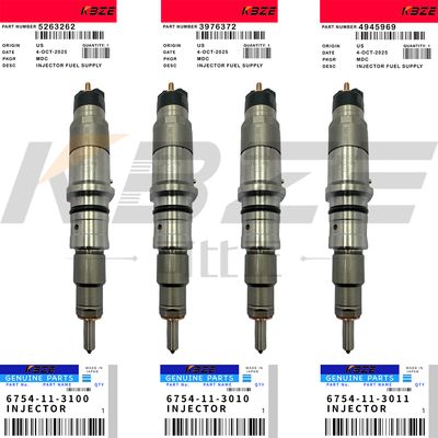 KBZE 6754-11-3100 6754-11-3010 KOMATSU S4D107 S6D107 NOZZLE FUEL INJECTOR ASSY FOR CUMMINS QSB4.5 QSB5.9 QSB6.7 ENGINE 5263262 3976372 4945969